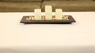 The masseuse Chloe Amur fingering her client under the table