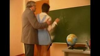 A student came to the old teacher and he seduced and fucked her