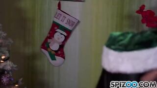 Two Snow Maidens fucked by Santa Claus in a hot Christmas threesome