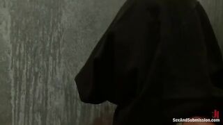 Girl swallows hard cock in her mouth, it's not easy