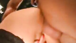 A German whore is sucking and fucking with a group of guys
