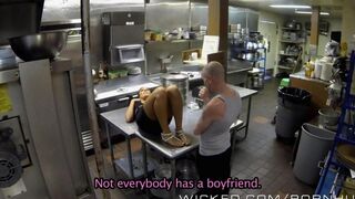 A girl worked hard and wanted to relax sexfully