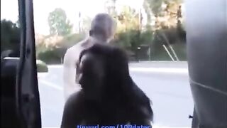 A beautiful woman with big natural boobs gets fucked hard and cum on her
