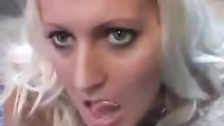 Whims licked the sperm from a spoon with sensual pleasure