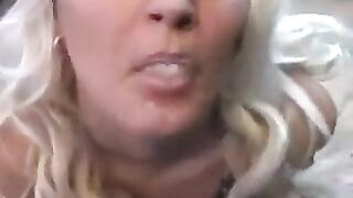 Whims licked the sperm from a spoon with sensual pleasure