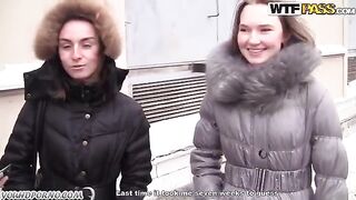 Blonde is double lucky to meet two pick-up guys