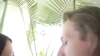 A hidden camera captures a pussy under a skirt without panties