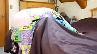 A girl with a collar is being fucked by her brother in a steamy scene