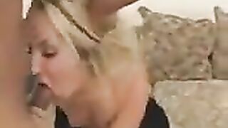 Blonde beauty with a mouth-watering ass gets fucked hard
