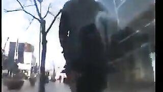 Picked up a girl in the shop and fucked her at home with another guy