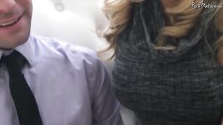 A man with a big dick fucks a young and beautiful woman with a shaved pussy