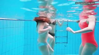 Nude beauties at the pool, captured by a sneaky camera