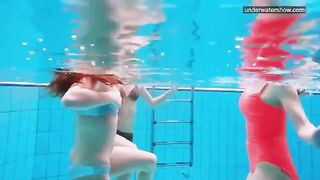 Nude beauties at the pool, captured by a sneaky camera