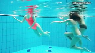 Nude beauties at the pool, captured by a sneaky camera