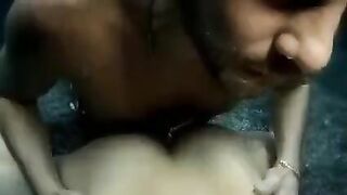 The beauty performs a blowjob under the water and then has sex