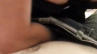 A husband shooting his sexy wife wearing a corset in the bedroom