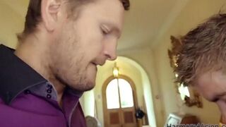 Two guys fucked the ass of a naive and innocent girl