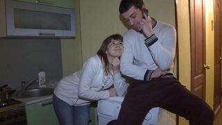 A wife gets fucked in front of her husband