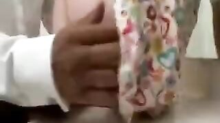 A student has great success with her studies and knows what to do with a penis