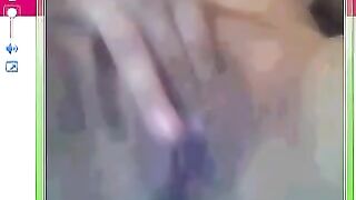 A girl showed her big pussy in the chat and got fucked on cam