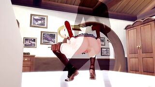 Jobless Reincarnation ZENITH GREYRAT's love for cum scene