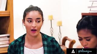 Two sexy teens have a sudden and uncontrollable thirst for each other
