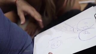 A small blowjob and a passionate sex session with a teacher for Lovita Fate