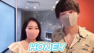 Japanese guy’s slippery handjob with cum lube ends with a hot creampie