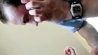 Fisting anal sex with mobile phone and remote control action
