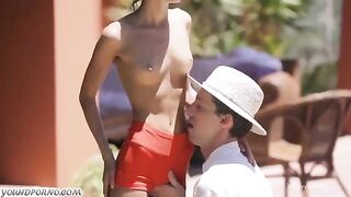A young woman is fucking with a Russian guy