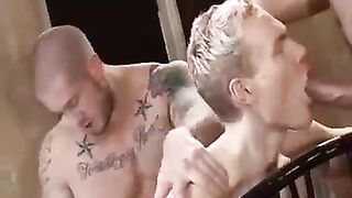 Three is always more fun than two to fuck gay