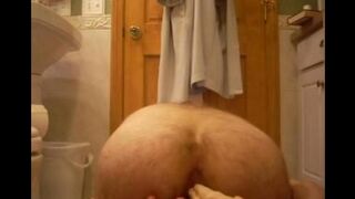 A girl fucks with a rubber dick at home - an extreme sex act