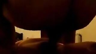 A woman with a sagging belly gets fucked by two guys