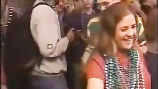Mardi Gra's holiday natural tits action