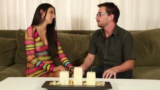 The seductively beautiful woman got a massage from a botanist