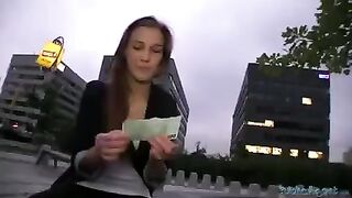 A woman is picking up guys for sex in the street