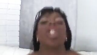 A black woman gave a white guy an incredible blowjob