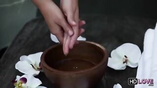 Massage of the friend is always something erotic