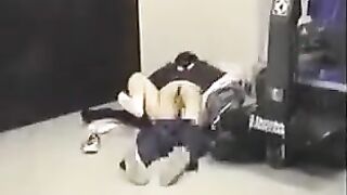 He took out his dick and fucked girlfriend in her ass