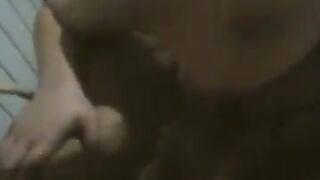 Busty BBW dances naked in front of her husband, showcasing her allure
