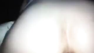 The husband watched as a man with his wife in POV style