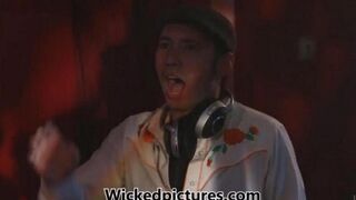 Bunch of wet pussies gets fucked in a night club
