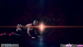 Christy Mack in a leather suit rubs her pussy eporn