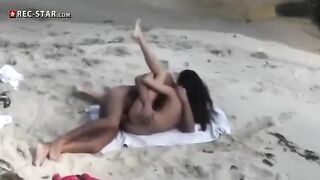 Real hidden cam shooting on the naked beach with sexy girls