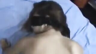 Girl with a crooked back handed me a cock in the ass