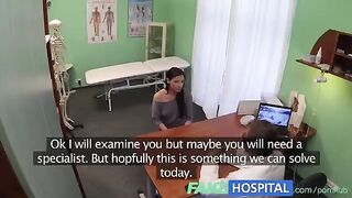 The cunning doctor examined the patient and had sex with her