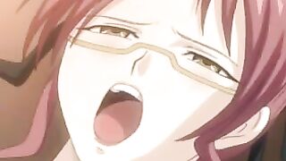Hentai with the girl of the maid and the owner's son, part 1