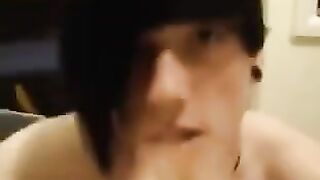 The guy really likes to swallow the sperm of his friends
