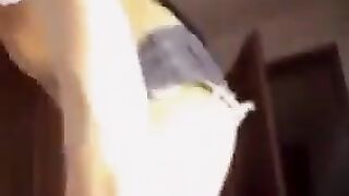 Natural big tits of Russian beauty, captured in a stunning display of her allure