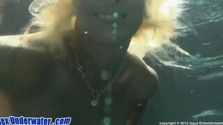 Blowjob action right in the water, check it out!